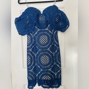 Lulu’s off the shoulder lace dress